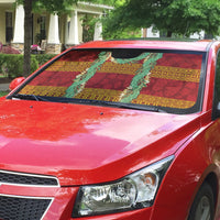Hawai'i Paniolo Maile Twisted Lei Auto Sun Shade Hilo Royal Red LT7 - Polynesian Pride