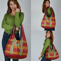 Hawai'i Paniolo Maile Twisted Lei Grocery Bag Hilo Royal Red LT7 - Polynesian Pride