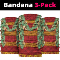 Hawai'i Paniolo Maile Twisted Lei Neck Gaiter Hilo Royal Red LT7 package One Size: 25*50cm Red - Polynesian Pride