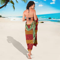 Hawai'i Paniolo Maile Twisted Lei Sarong Hilo Royal Red LT7 - Polynesian Pride