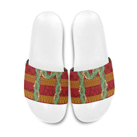 Hawai'i Paniolo Maile Twisted Lei Slide Sandals Hilo Royal Red LT7 Red - Polynesian Pride