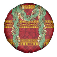 Hawai'i Paniolo Maile Twisted Lei Spare Tire Cover Hilo Royal Red LT7 - Polynesian Pride