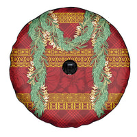 Hawai'i Paniolo Maile Twisted Lei Spare Tire Cover Hilo Royal Red LT7 - Polynesian Pride
