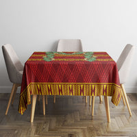 Hawai'i Paniolo Maile Twisted Lei Tablecloth Hilo Royal Red LT7 - Polynesian Pride