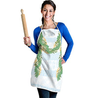 Hawai'i Paniolo Maile Twisted Lei Apron Winter White LT7 - Polynesian Pride