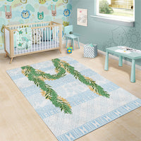 Hawai'i Paniolo Maile Twisted Lei Area Rug Winter White LT7 - Polynesian Pride