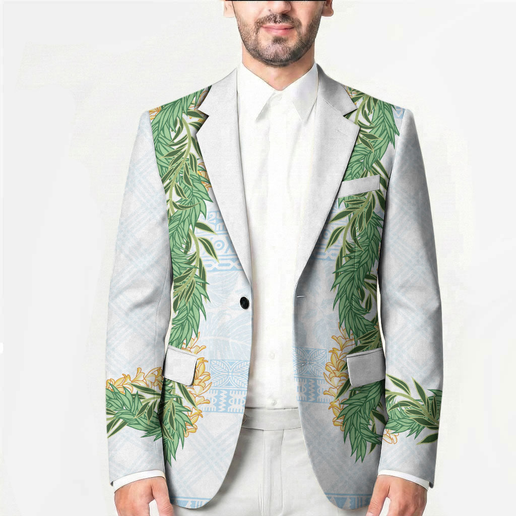 Hawai'i Paniolo Maile Twisted Lei Blazer Winter White LT7 - Polynesian Pride