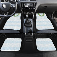 Hawai'i Paniolo Maile Twisted Lei Car Mats Winter White LT7 Set 4pcs White - Polynesian Pride