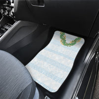 Hawai'i Paniolo Maile Twisted Lei Car Mats Winter White LT7 - Polynesian Pride