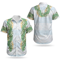 Hawai'i Paniolo Maile Twisted Lei Couples Matching Summer Maxi Dress and Hawaiian Shirt Winter White LT7 - Polynesian Pride