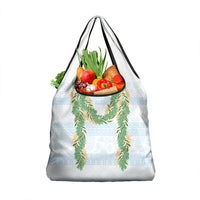 Hawai'i Paniolo Maile Twisted Lei Grocery Bag Winter White LT7 1-pack One Size White - Polynesian Pride