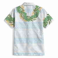 Hawai'i Paniolo Maile Twisted Lei Hawaiian Shirt Winter White LT7 - Polynesian Pride
