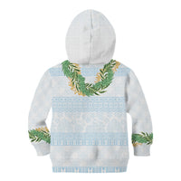 Hawai'i Paniolo Maile Twisted Lei Kid Hoodie Winter White LT7 - Polynesian Pride