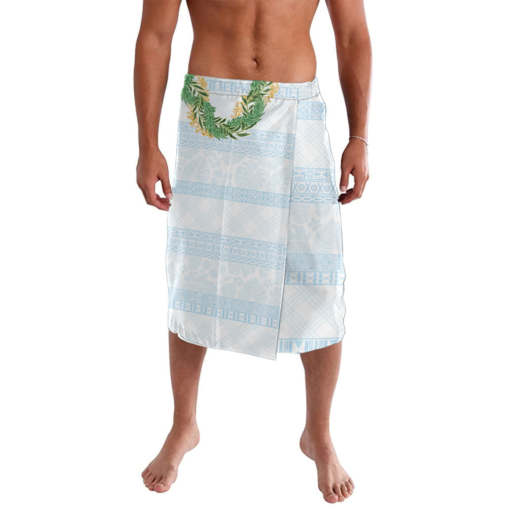 Hawai'i Paniolo Maile Twisted Lei Lavalava Winter White LT7 White - Polynesian Pride
