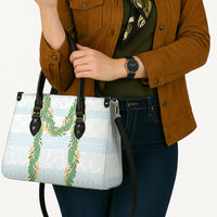 Hawai'i Paniolo Maile Twisted Lei Leather Bag Winter White LT7 - Polynesian Pride
