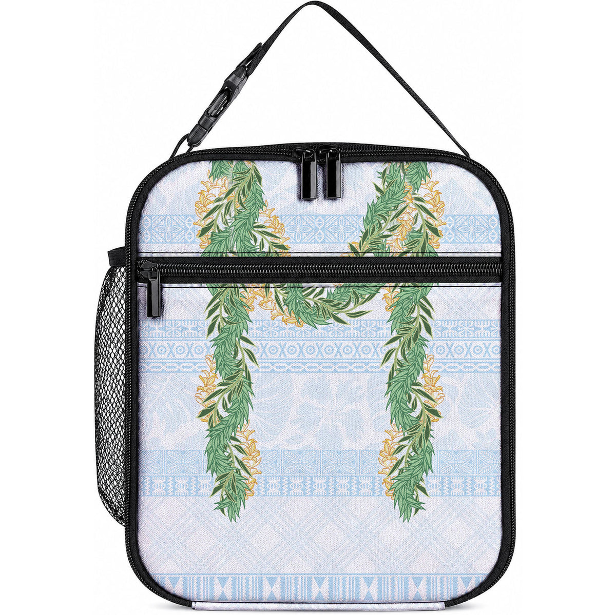 Hawai'i Paniolo Maile Twisted Lei Lunch Bag Winter White