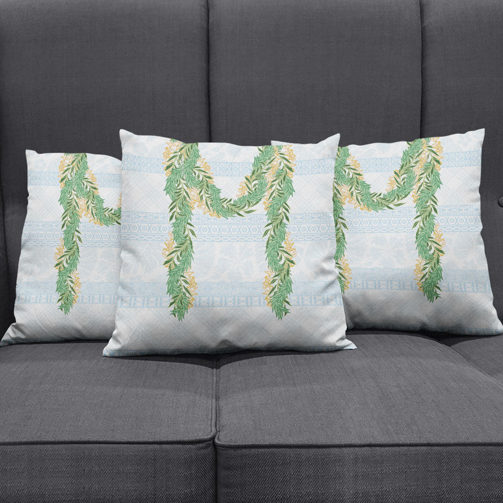 Hawai'i Paniolo Maile Twisted Lei Pillow Cover Winter White LT7 - Polynesian Pride