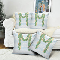Hawai'i Paniolo Maile Twisted Lei Pillow Cover Winter White LT7 - Polynesian Pride