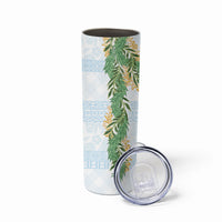 Hawai'i Paniolo Maile Twisted Lei Skinny Tumbler Winter White LT7 - Polynesian Pride
