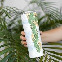 Hawai'i Paniolo Maile Twisted Lei Skinny Tumbler Winter White LT7 - Polynesian Pride