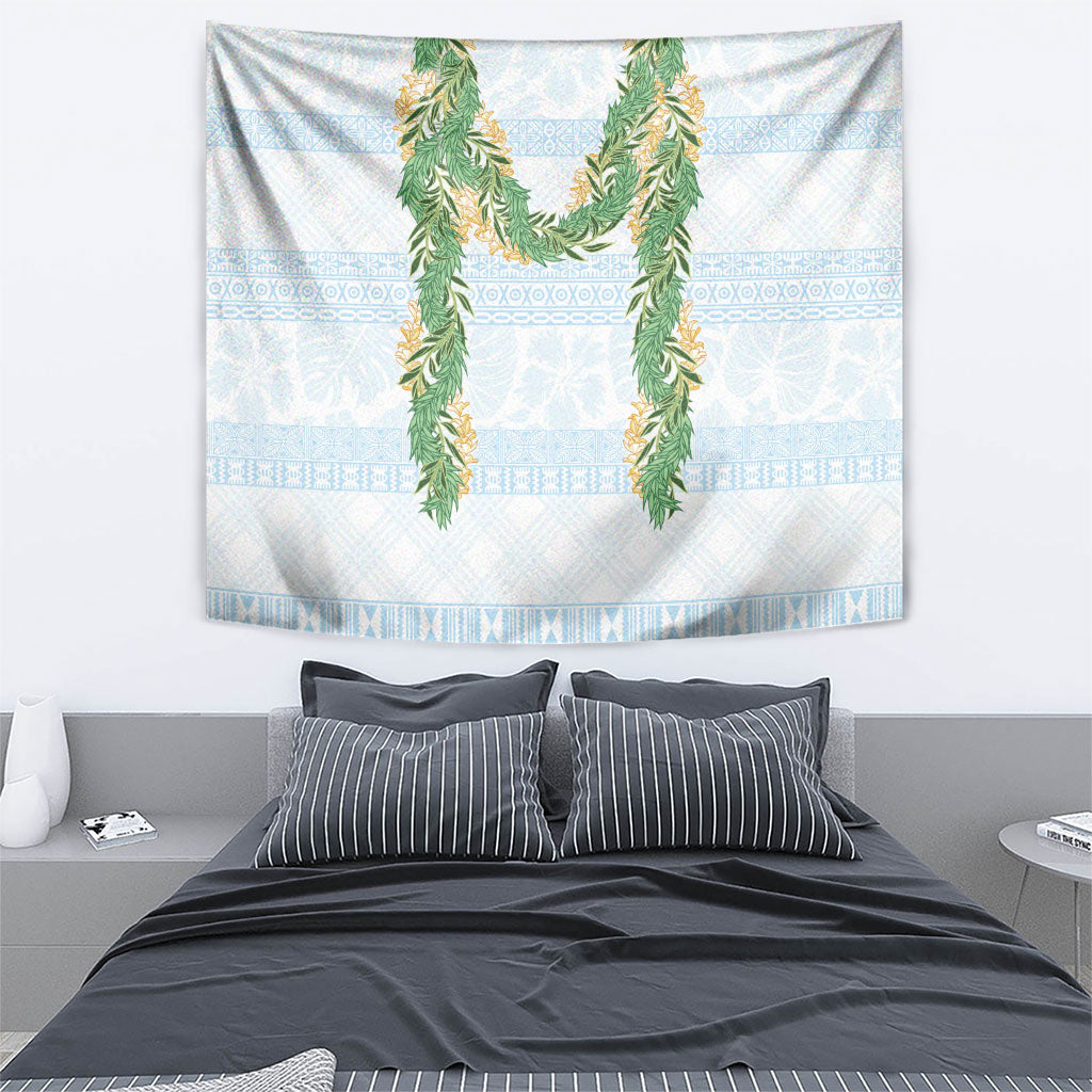 Hawai'i Paniolo Maile Twisted Lei Tapestry Winter White LT7 - Polynesian Pride