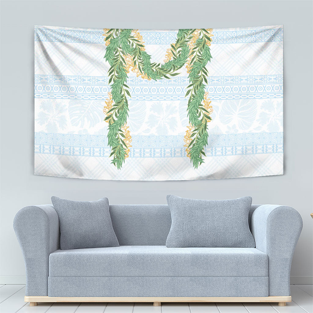 Hawai'i Paniolo Maile Twisted Lei Tapestry Winter White LT7 - Polynesian Pride