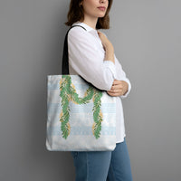 Hawai'i Paniolo Maile Twisted Lei Tote Bag Winter White LT7 - Polynesian Pride