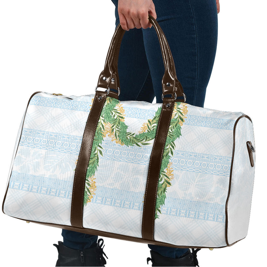 Hawai'i Paniolo Maile Twisted Lei Travel Bag Winter White LT7 - Polynesian Pride