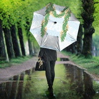 Hawai'i Paniolo Maile Twisted Lei Umbrella Winter White LT7 - Polynesian Pride