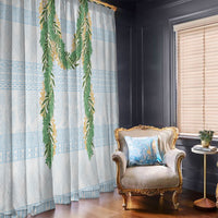 Hawai'i Paniolo Maile Twisted Lei Window Curtain Winter White LT7 - Polynesian Pride