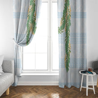Hawai'i Paniolo Maile Twisted Lei Window Curtain Winter White LT7 - Polynesian Pride