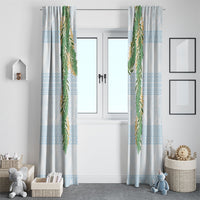 Hawai'i Paniolo Maile Twisted Lei Window Curtain Winter White LT7 - Polynesian Pride