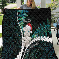 New Zealand Personalised Quilt Meri Kirihimete Kowhaiwhai Mix Paua Shell - Emerald LT7 Green - Polynesian Pride