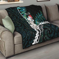 New Zealand Personalised Quilt Meri Kirihimete Kowhaiwhai Mix Paua Shell - Emerald LT7 - Polynesian Pride
