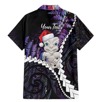 New Zealand Personalised Family Matching Mermaid Dress and Hawaiian Shirt Meri Kirihimete Kowhaiwhai Mix Paua Shell - Amethys