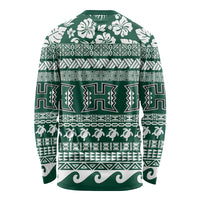 Hawaii Rainbow Warriors Christmas Long Sleeve Shirt Kakau Motifs LT7 - Polynesian Pride