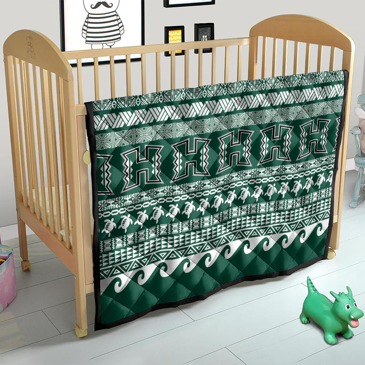 Hawaii Rainbow Warriors Christmas Quilt Kakau Motifs LT7 - Polynesian Pride