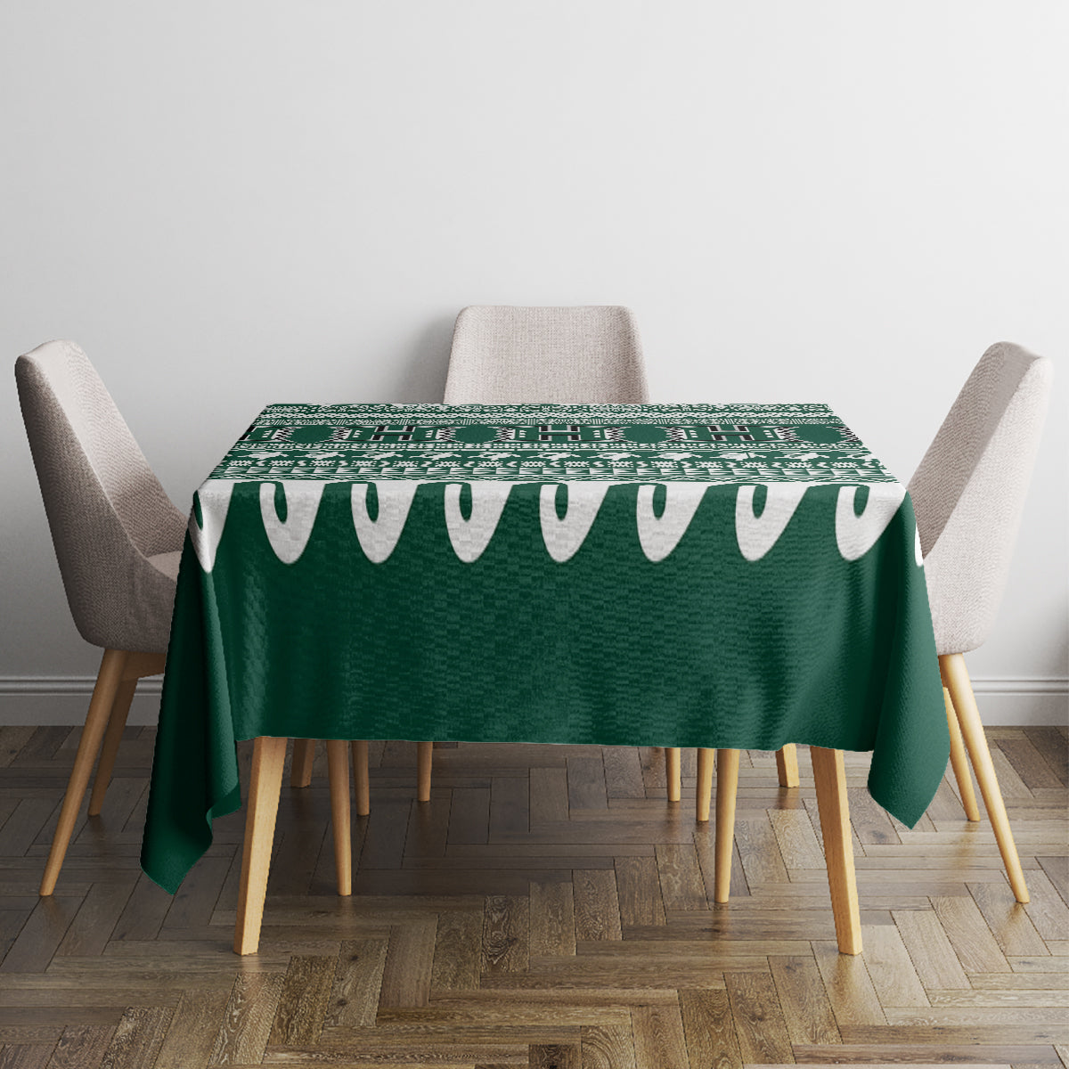 Hawaii Rainbow Warriors Christmas Tablecloth Kakau Motifs LT7 - Polynesian Pride