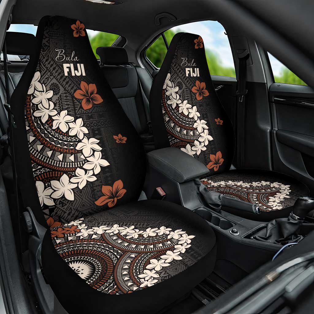 Bula Fiji Women's Day Car Seat Cover Classic Masi Tapa LT7 One Size Brown - Polynesian Pride