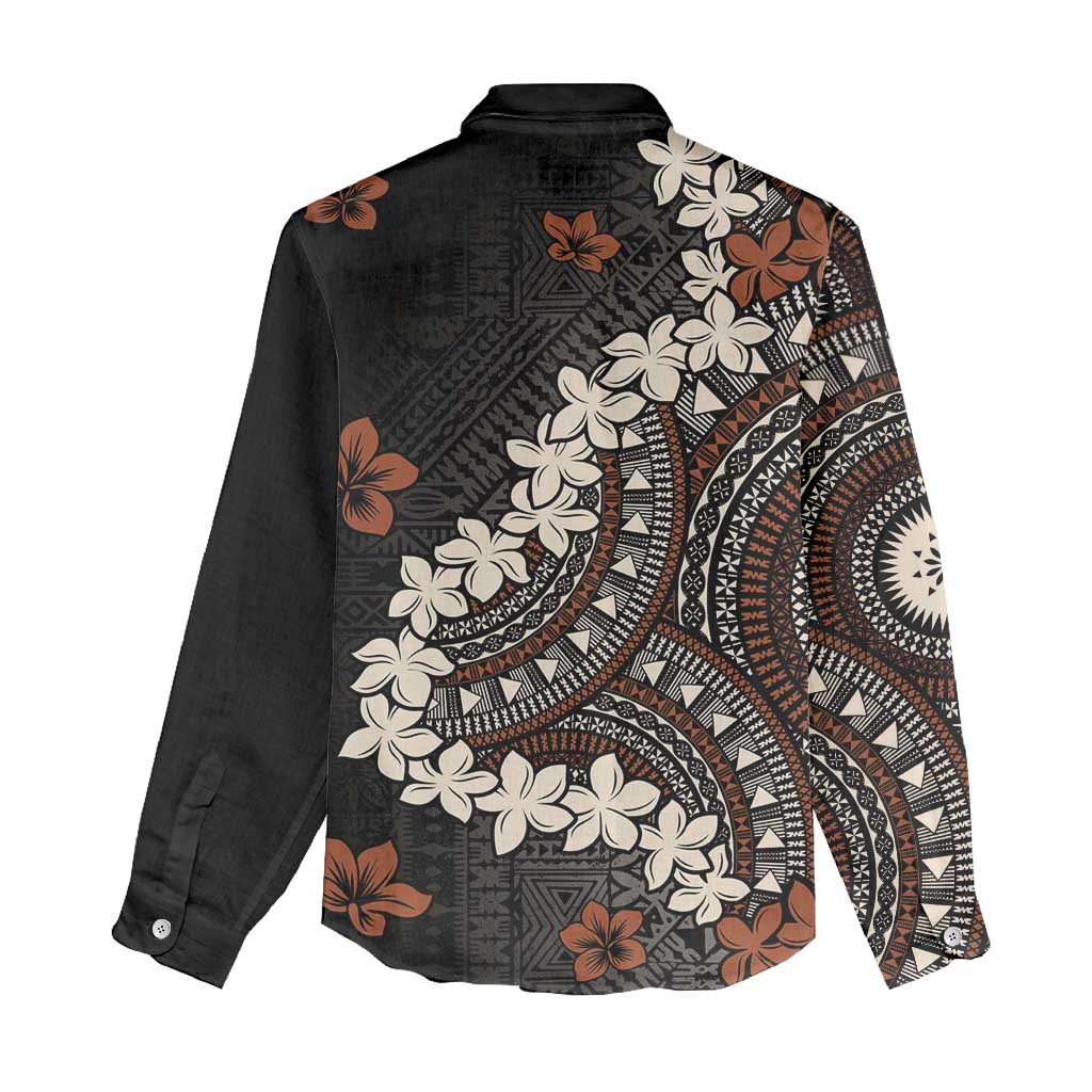 Bula Fiji Women's Day Women Casual Shirt Classic Masi Tapa