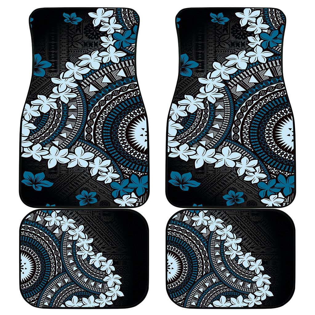 Bula Fiji Women's Day Car Mats Indigo Masi Tapa