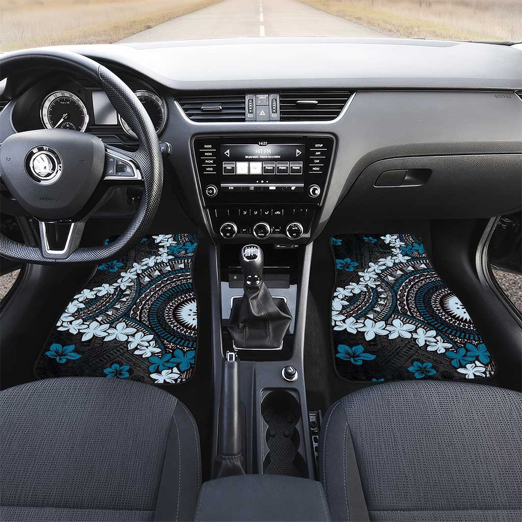 Bula Fiji Women's Day Car Mats Indigo Masi Tapa