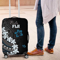 Bula Fiji Women's Day Luggage Cover Indigo Masi Tapa