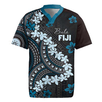 Bula Fiji Women's Day Rugby Jersey Indigo Masi Tapa