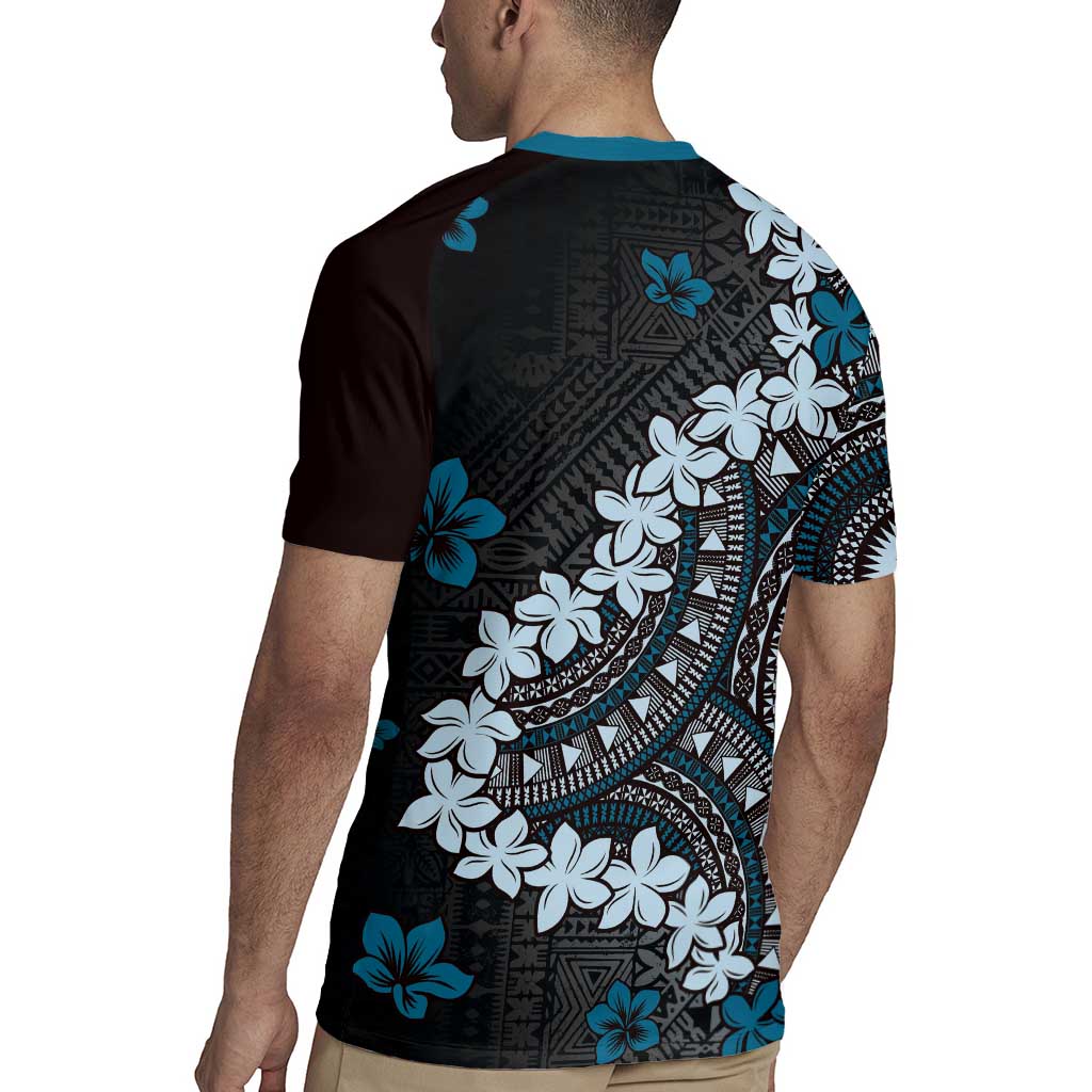 Bula Fiji Women's Day Rugby Jersey Indigo Masi Tapa
