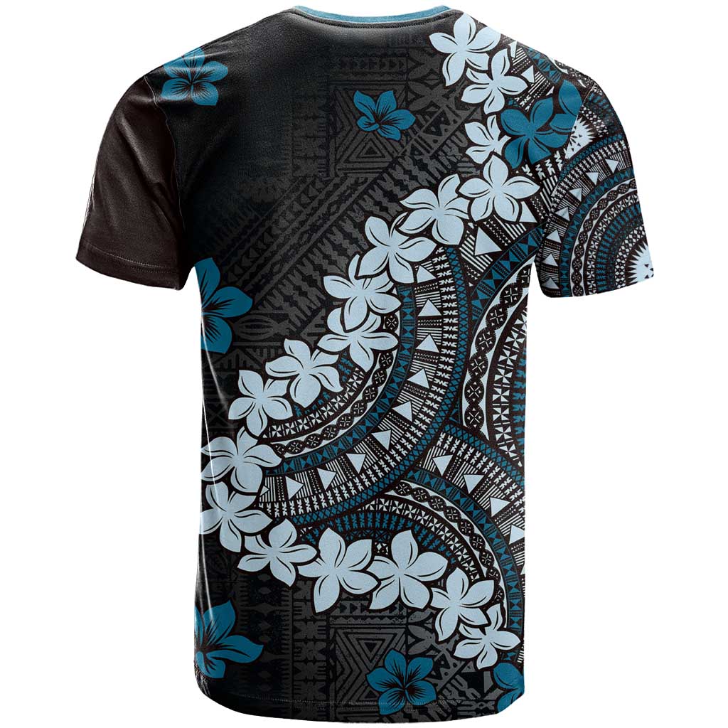 Bula Fiji Women's Day T Shirt Indigo Masi Tapa