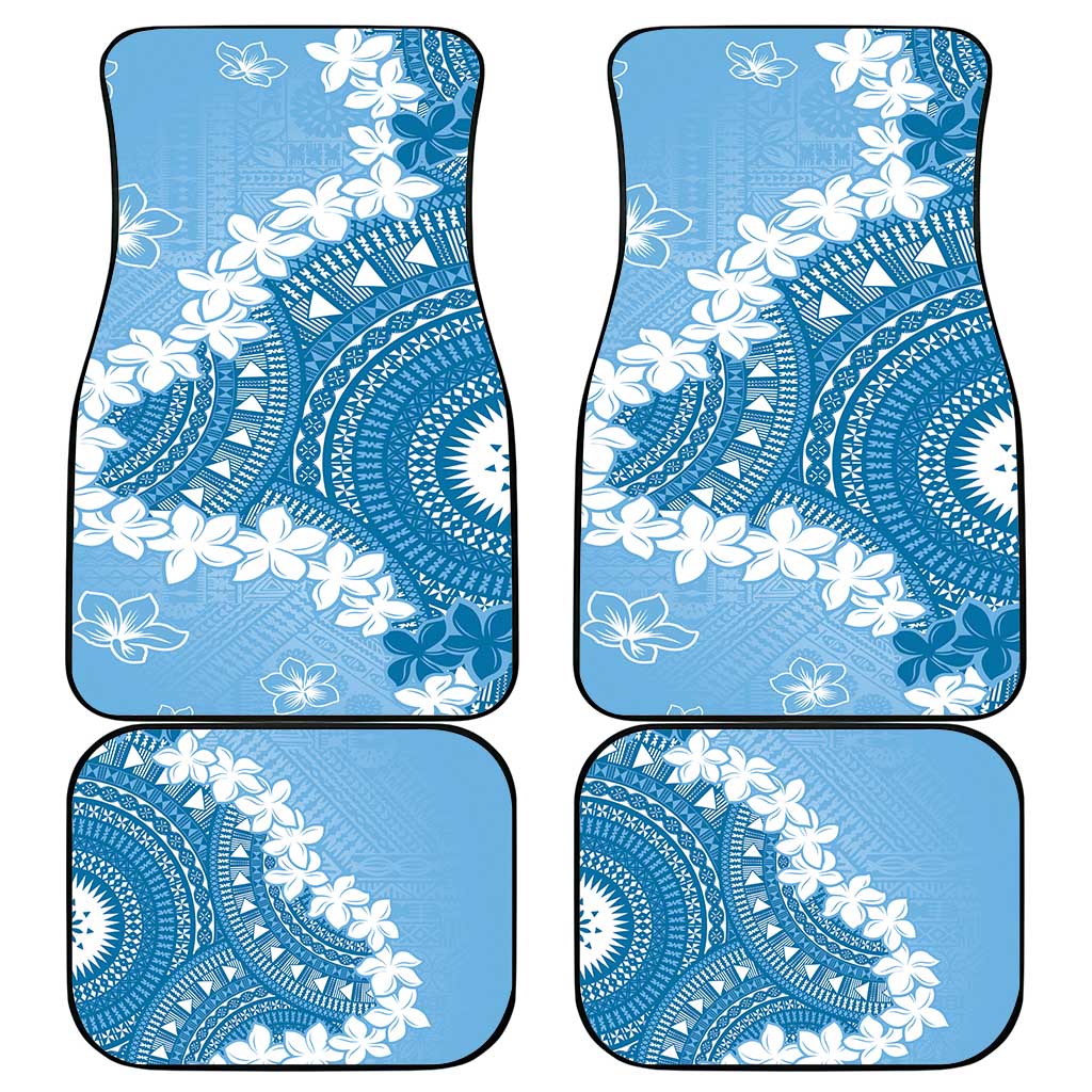 Bula Fiji Women's Day Car Mats Turquoise Masi Tapa LT7