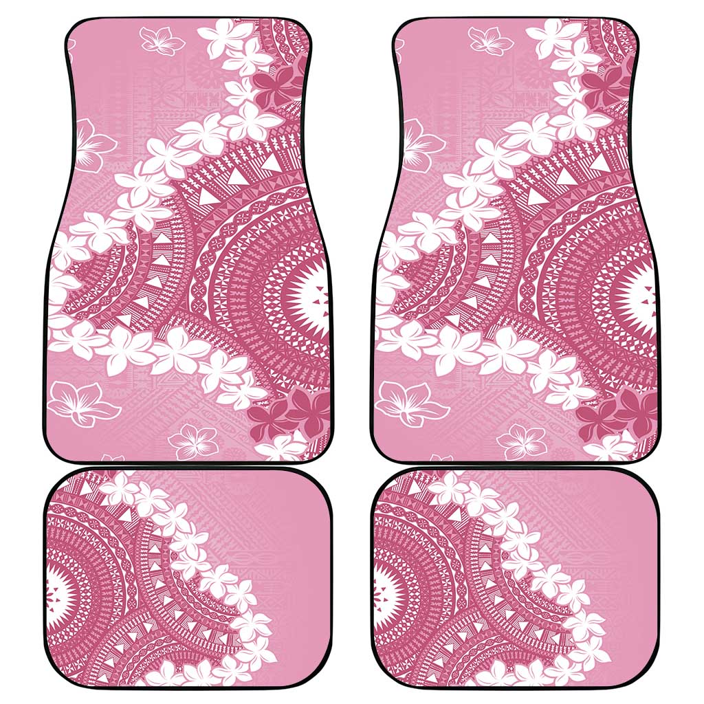 Bula Fiji Women's Day Car Mats Pink Masi Tapa