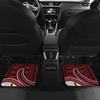 Bula Fiji Vintage Tapa Car Mats Kaivity Masi Wave Motifs - Red
