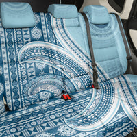 Bula Fiji Vintage Tapa Back Car Seat Cover Kaivity Masi Wave Motifs - Turquoise